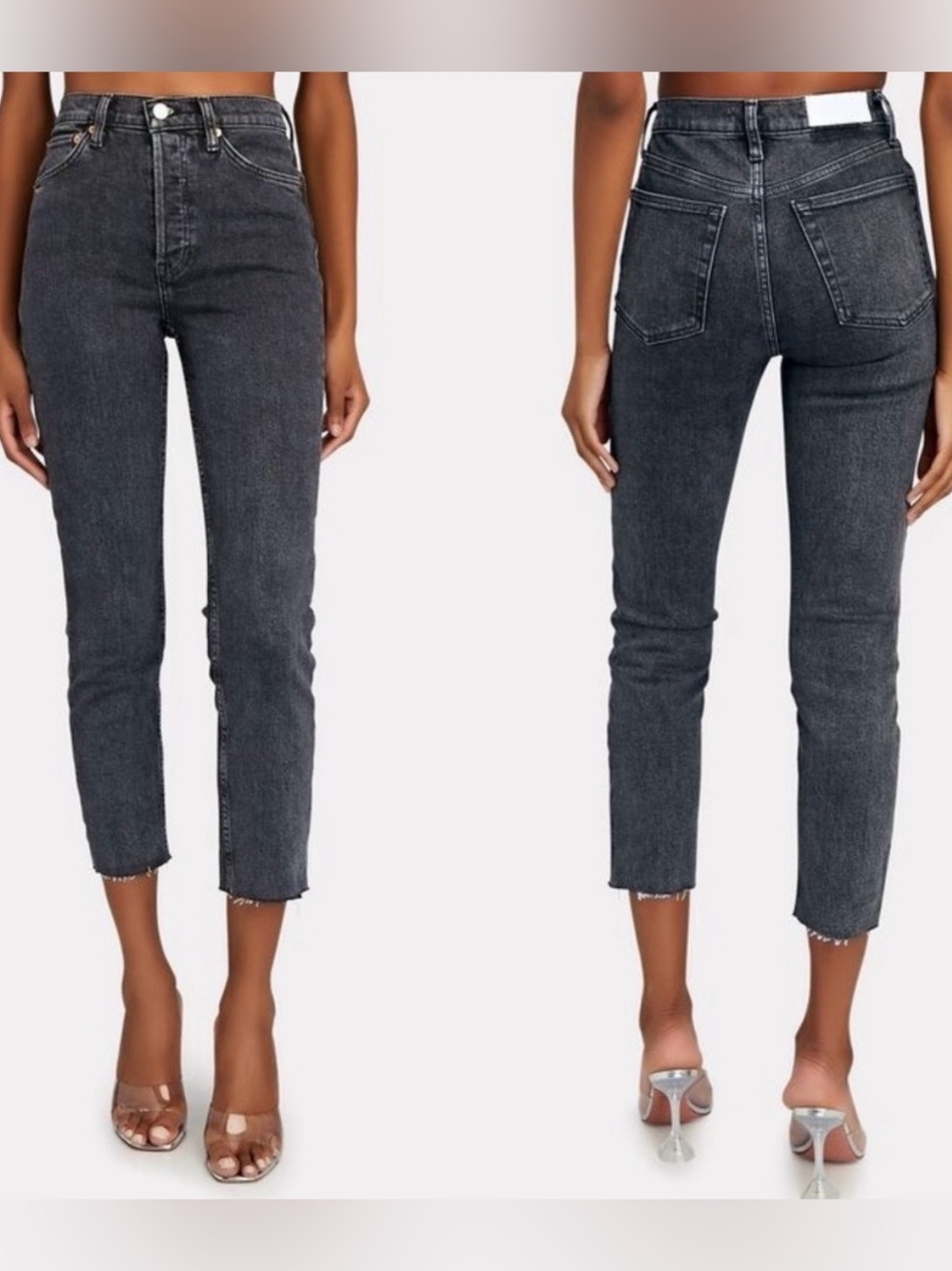 Re/Done 90s High-Rise Ankle Crop Jeans